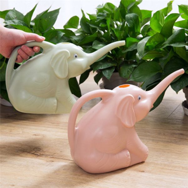 

watering equipments cute unique elephant calf shape long mouth flower can garden plants sprinkling pot gadget supplies 3 colors