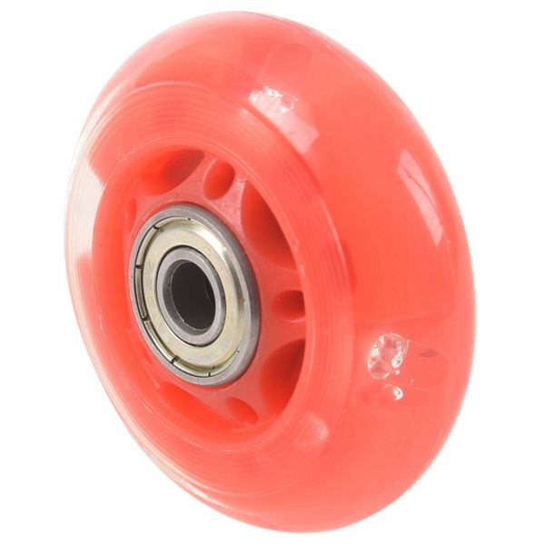 

1 pair 8mm dia 608zz bearing inline scooter skating skate wheel red