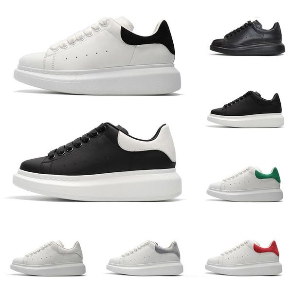 

new designer shoes for men women fashion platform sneakers 3m reflective triple black white leather suede mens flat casual shoe size 36-44