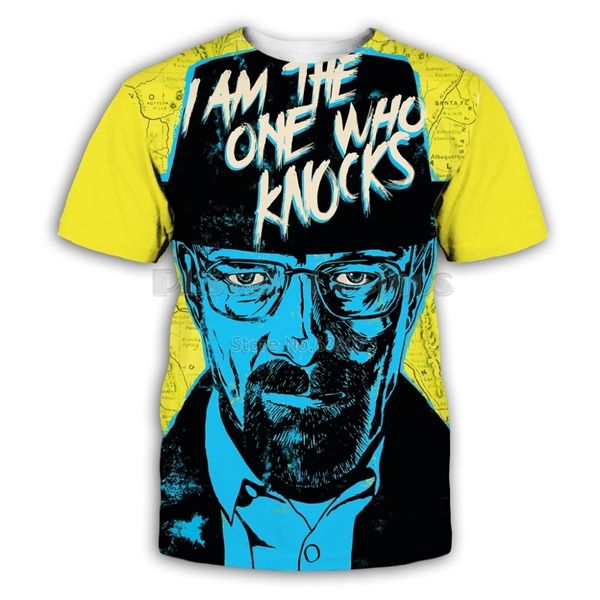 

new fashion t shirt men/women tv series breaking bad heisenberg tee shirts 3d print t-shirts harajuku tshirt streetwear funny t shirts 3, White;black