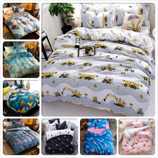 

full king queen twin double single size duvet cover child kids 4pcs bedding set 1.5m 1.8m 2m 2.2m bed sheet bedclothes bed linen