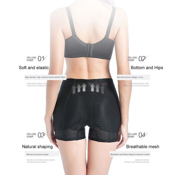 

женщины shaper booty hip enhancer invisibla lift butt lifter shaper перетяжка panty push up bottom boyshorts hip padder для женщин, Black;white
