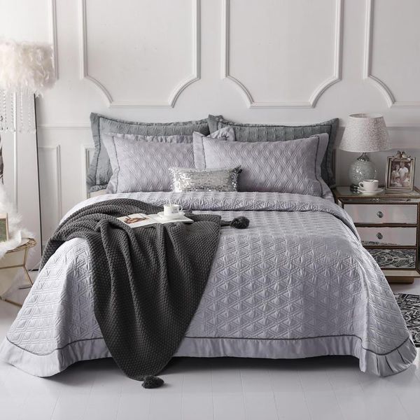

famvotar реверсивный набор одеял queen king size diamond grey сшитый узор 3 шт. (1 одеяло +2 наволочки) стеганое покрывало