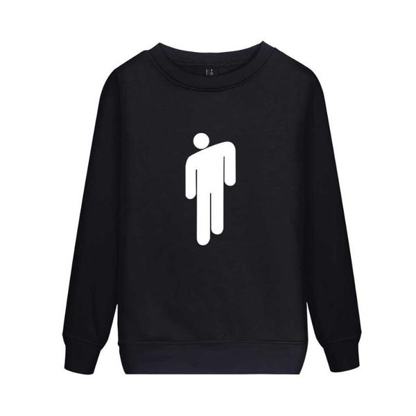 

billie eilish hoodie men black cotton couple billie eilish sweatshirt simple keep warm women/men clothes