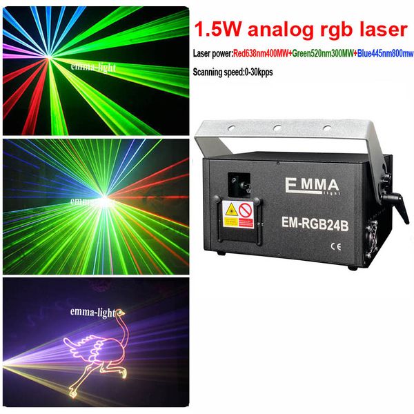 New RGB ILDA Stage DJ Laser Light Multi Color 500MW/1W/2W/3W/4W/5W RGB