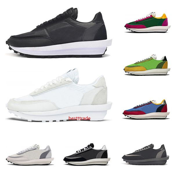 

2020 sacai ld вафельные ldv кроссовки для мужчин женщин черный белый нейлон зеленый синий мульти мужские тренеры мода спортивные кроссовки б