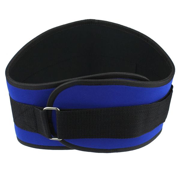 

gym back waist support power training fitness weight lifting belt m, Black;gray
