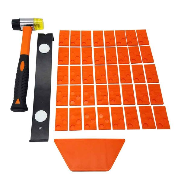 

43pcs 40 spacers installation kit heavy duty tool tapping block diy pull bar home laminate wood flooring fitting practical