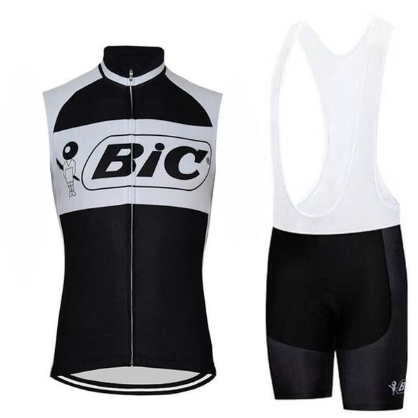 

2020 bic sleeveless cycling jersey set summer pro team mountain bicycle cycling clothing suit maillot ropa ciclismo hombre, Black;red