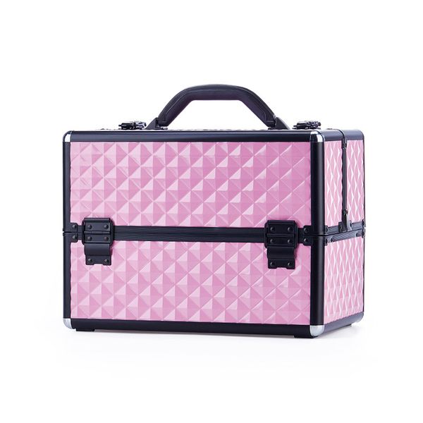

professional makeup box large capacity aluminum alloy suitcase makeup artist cosmetic bag box portable case