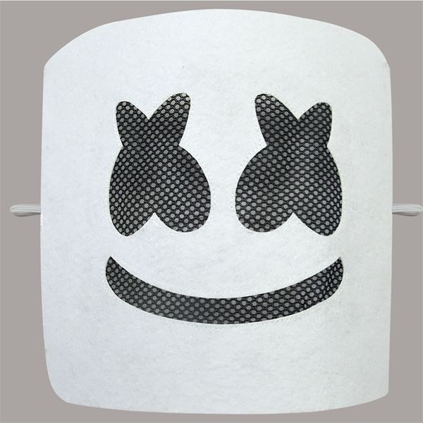 

dj marshmallow band marshmello mask smiling face white color funny party masks fashion festival costume accessory 6 9ts e1