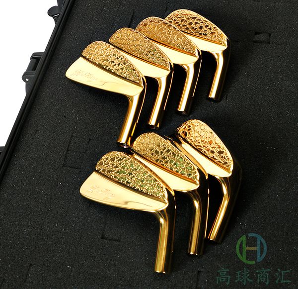 

golf club iron head golden and black 4-9p 7pcs 2017 new hipping