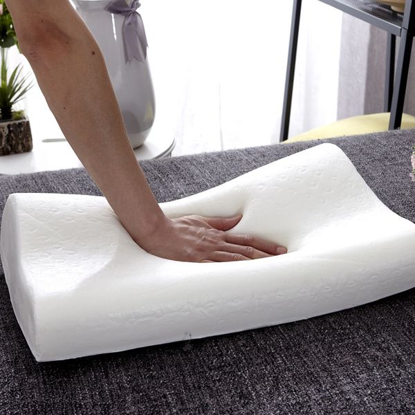 

new white sleep pillow memory pillow core slow rebound health promotion sleep comfortable velvet cotton core