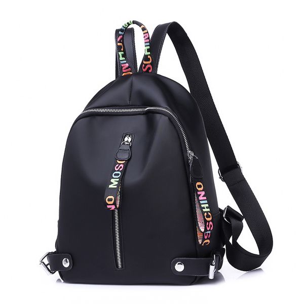 

new women large capacity oxford backpack school bags for teenagers color ribbons zipper head travel backpack