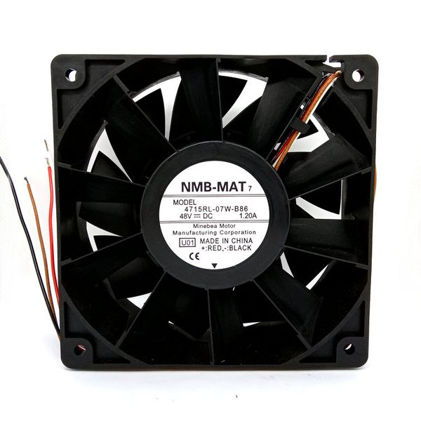 

новые оригинальные для нмб 4715rl-07w-b86 dc48v 1.20а 120x120x28mm 12см 4lines инвертор вентилятора охлаждения