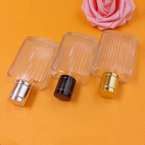 

37ml square glass perfume bottle clear glass spray bottle empty fragrance packaging bottle fast shipping f3577