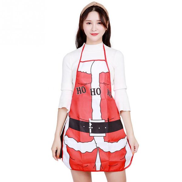 

elf santa claus christmas pinstripe decorative stylish gift apron cooking