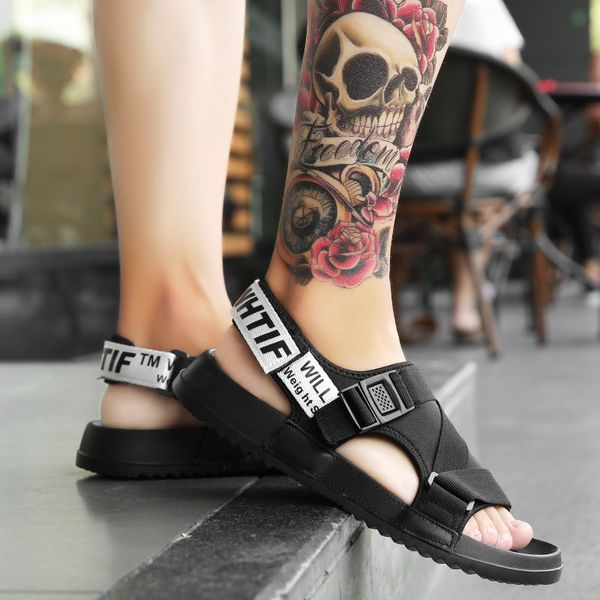 

New Summer Shoes Men Fashion Platform Shoes 2019 Outdoor Light Mesh Flip Flops High Quality Anti-Slippery Slippers Beach Sandals