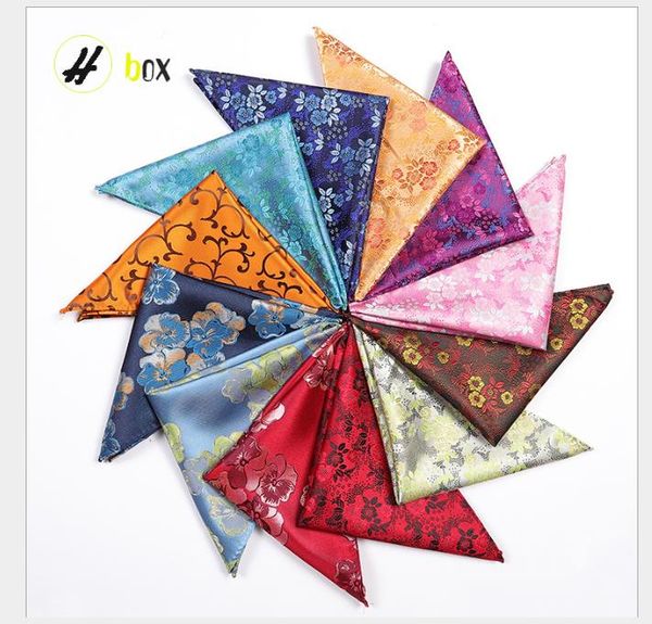 

bright fashion pattern of men's pocket scarf color warp series, Blue;purple