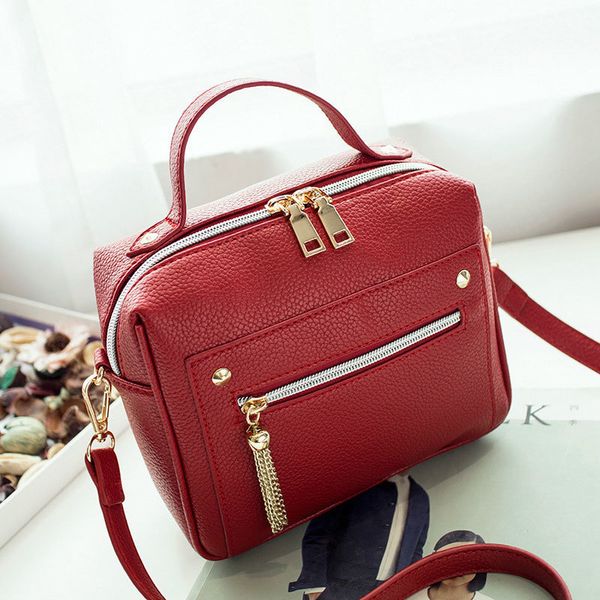 

2019 new fashion pu leather solid women handbags ale ladies shopping bag casual shoulder messenger crossbody bags