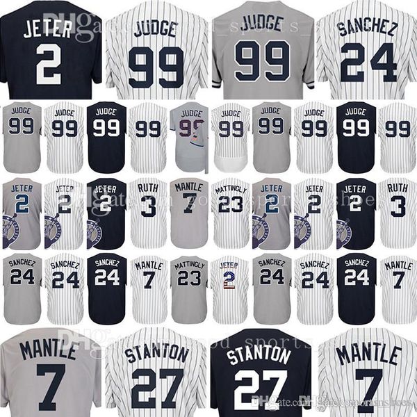 

New york 99 aaron judge yankee jer ey 27 giancarlo tanton 2 24 23 don mattingly 7 mickey mantle 3 babe ruth ba eball jer ey
