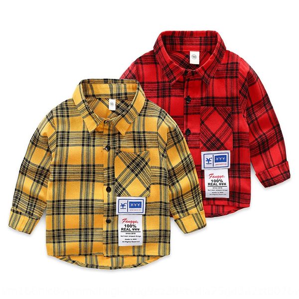 

vlmya boy's long sleeve fashionable children's children plaid men's 2019 foreign flavor autumn zhong xiao light tong chen sha, White;black