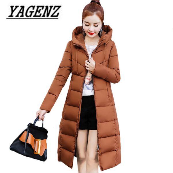 

2018 winter jacket women hooded thicken warm long jacket female plus size 4xl cotton padded outerwear parka ladies basic, Black