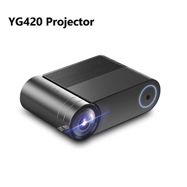 

yg420 mini led projector,lcd 1280x720 hd protable projector with stereo speaker and remote control