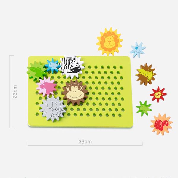 

wooden magic gears building blocks bricks 3d diy funny educational mosaic toy for kids educational toy for children gift