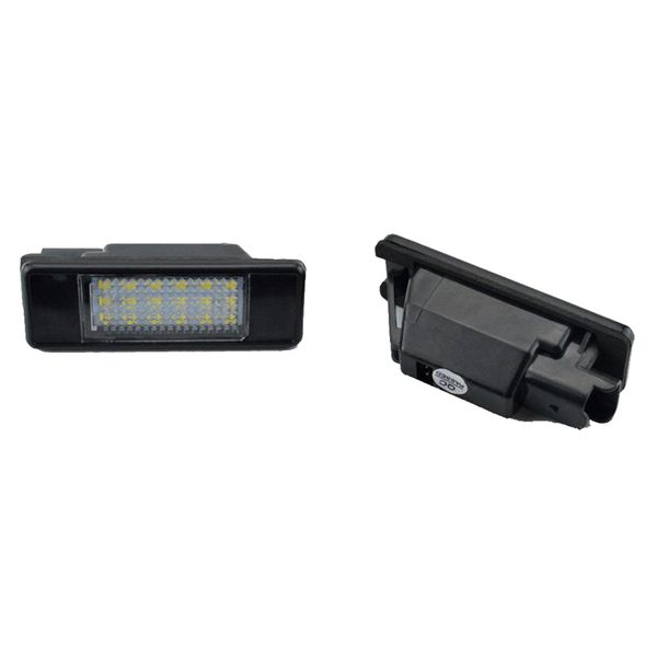 2Pcs Error Free 18 LED Luce targa per Peugeot 207 308 Citroen Berlingo C2 C3 Pluriel Baujahr 2004-2009 C4 C5 C6 DS3 P12