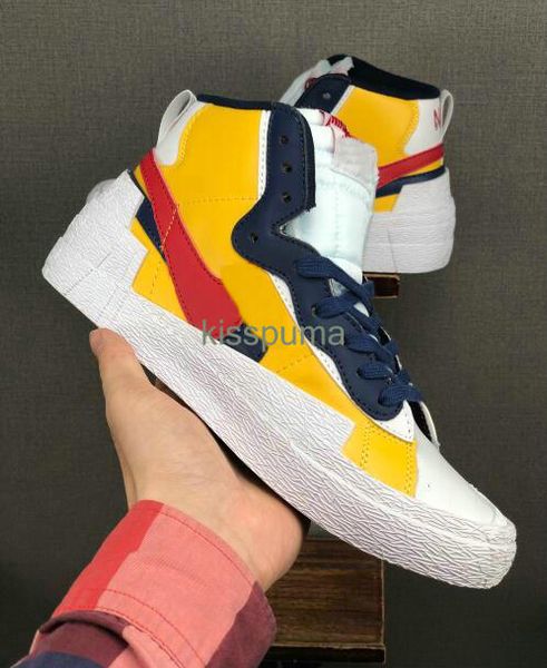 

New acai x blazer mid with the dunk men de igner hoe high white black legend blue now beach running ca ual men hoe, Black;green