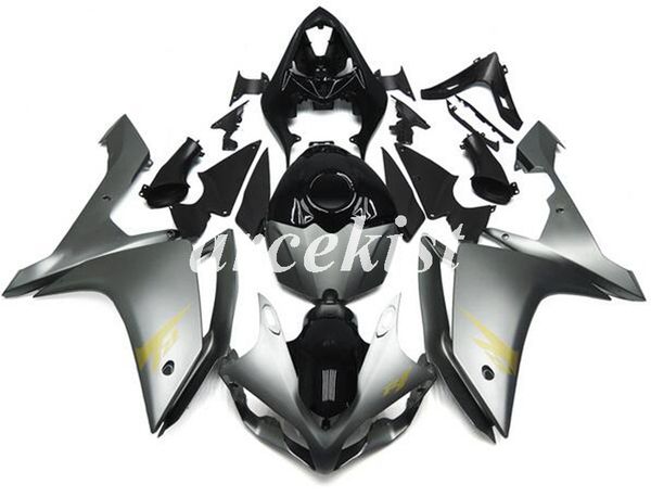 

injection mold new abs motorcycle full fairings kit fit for yamaha yzf-r1 2007 2008 07 08 add tank cover bodywork set gray