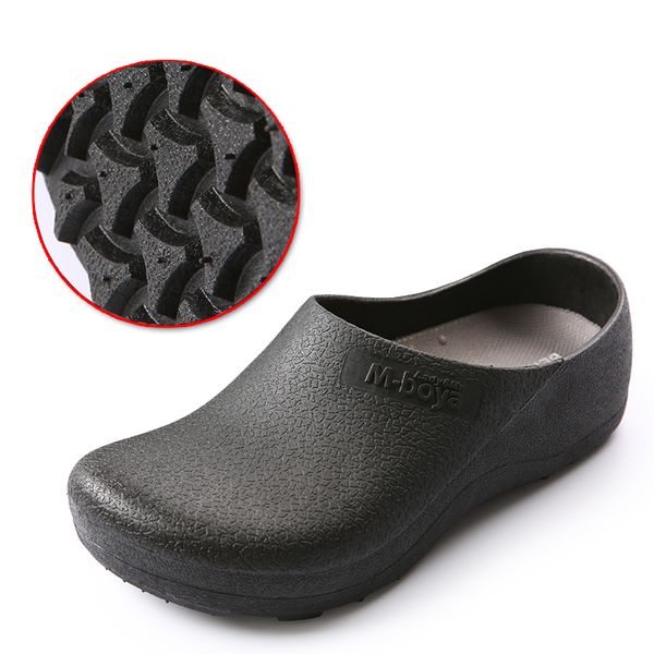 

2018 new super chef shoes for kitchen safety shoes c16, Black