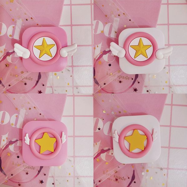 

sakura star wings case glasses case invisible glasses box cartoon eye contact box customizable, Blue