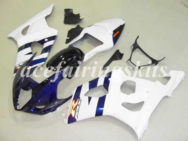 

injection mold new abs motorcycle full fairings kits fit for suzuki gsx-r1000 k3 2003 2004 03 04 gsxr1000 bodywork set blue white