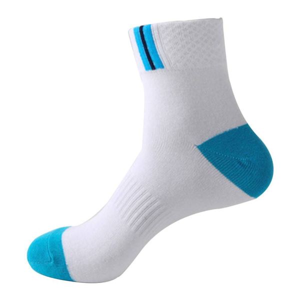 

1pair man cotton sport anti-sweat deodorant durable anti-sweat resistant tube couple running cycling sock, Black