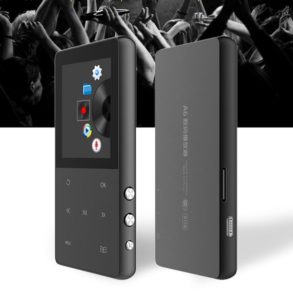 

new metal 1.8" screen flac mp3 player 8gb portable digital audio player built-in speaker player mp3 with fm radio voice recorder