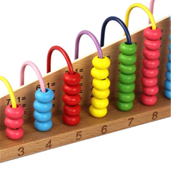 

multicolor wooden abacus soroban toys children counting calculation shelf blocks montessori learning educational math toys