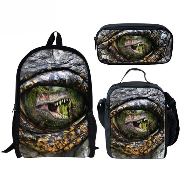 

customized school bags for teenage boys eye dinosaur 3d printing primaris satchel schoolbag preschool backpack book bag escolar