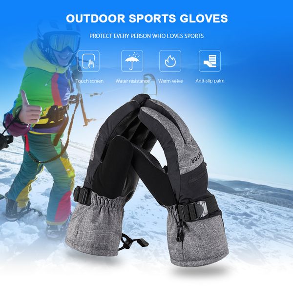 

touch screen ski gloves men women winter warm glove waterproof skiing snowboard gloves snowmobile outdoor sports snow glove