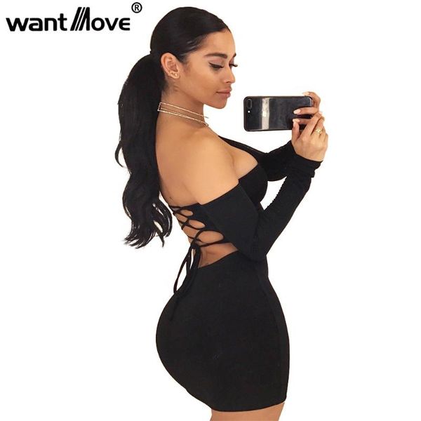 

wantmove 2017 летнее платье секси кружева вверх от плеча мини платье женщин bodycon клуб платья мода vestidos xd951, White;black