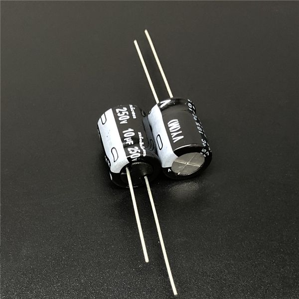 

10pcs/100pcs 10uf 250v nichicon vy series 10x12.5mm wide temperature range 250v10uf aluminum electrolytic capacitor