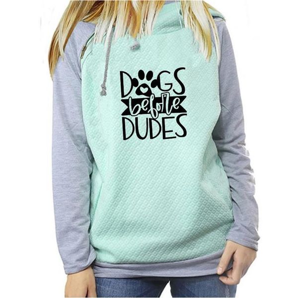 

dudes letters print hoodies for women zipper decoration kawaii hoodies sweatshirts thick frauen print youth comfortable, Black