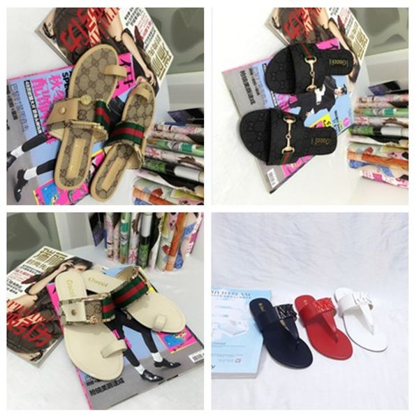 

Women andal de igner hoe luxury lide ummer fa hion wide flat lippery with thick andal lipper