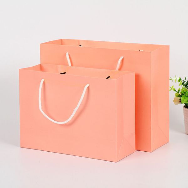 

color gift tote bag custom creative white cardboard advertising bag wholesale universal clothing shopping bag custom logo