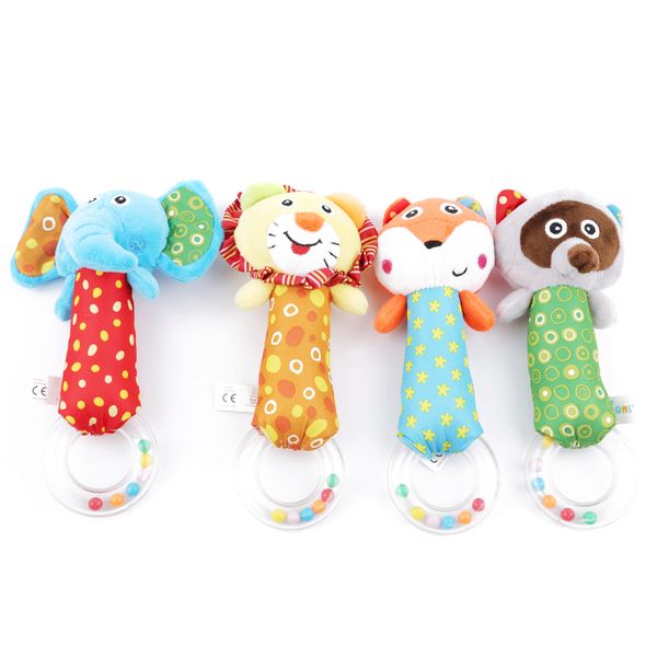 

0-12 months kids toys soft plush bebe rattle baby bed bell squeaker toy baby educational mobile musical toys for new year gift