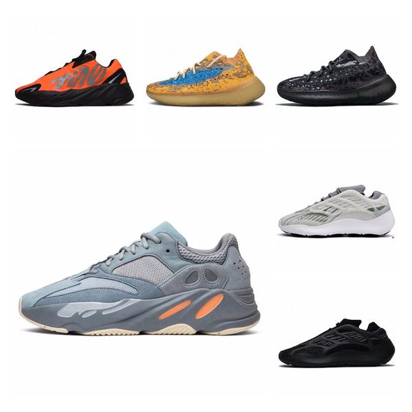 

men basketball shoes teal carbon hospital blue wave runner 700 og kanye west shoes mens womens magnet inertia vanta sneakers 36-46