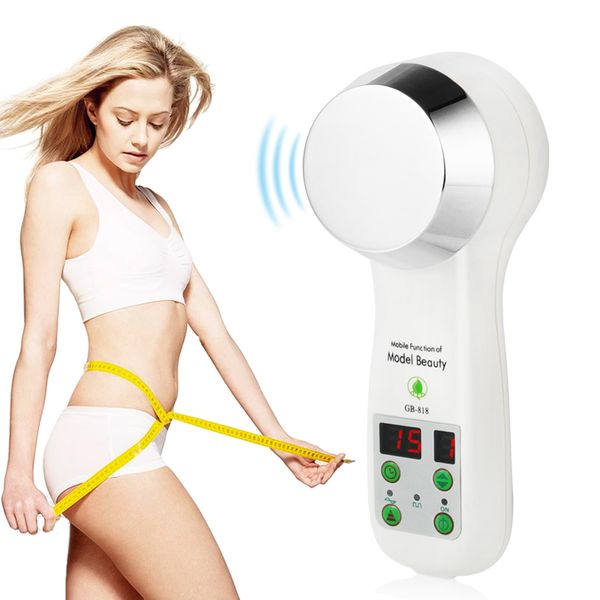 6 em 1 EMS Ultrasonic Cavitation Body Slimming Anti Celulite LED Galvanic Ion Facial Beauty Massager Tens Acupuntura