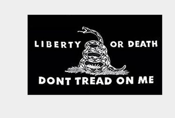 Don't Tread On Me Gadsden Flag Banner Hanging Indoor Outdoor Decor Tela resistente allo sbiadimento Tea Party Flags Poliestere Ottone Gommino 3 X 5 Ft