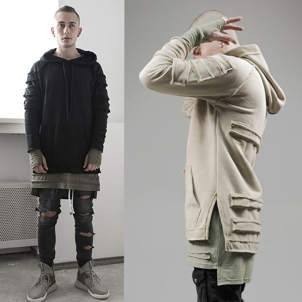 

hoodie men sweatshirts brand orignal design oversize us size hoodies long sleeve hip hop fashion style, Black